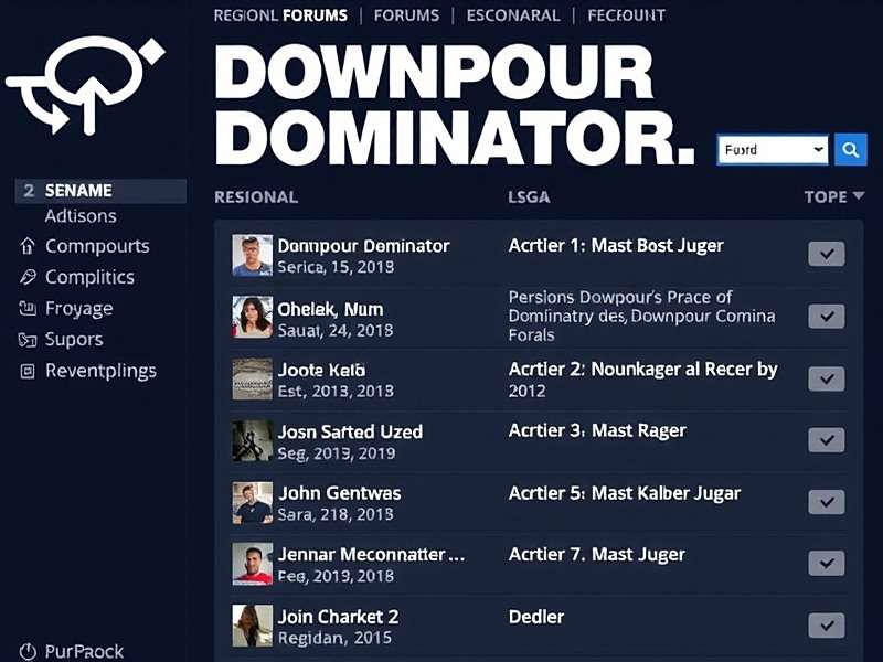Downpour Dominator - A Knowledge-Sharing Community Downpour Dominator community forums showing regional discussions