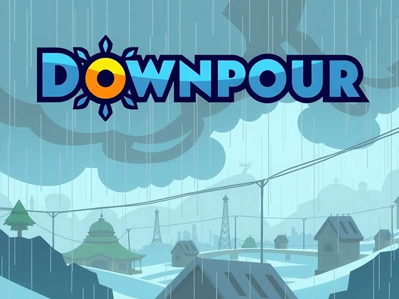 Downpour Dominator - Master the Monsoon Downpour Dominator Game Banner showing monsoon scenes across India